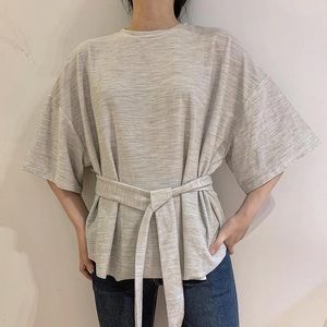NWOT Zara grey bottom top